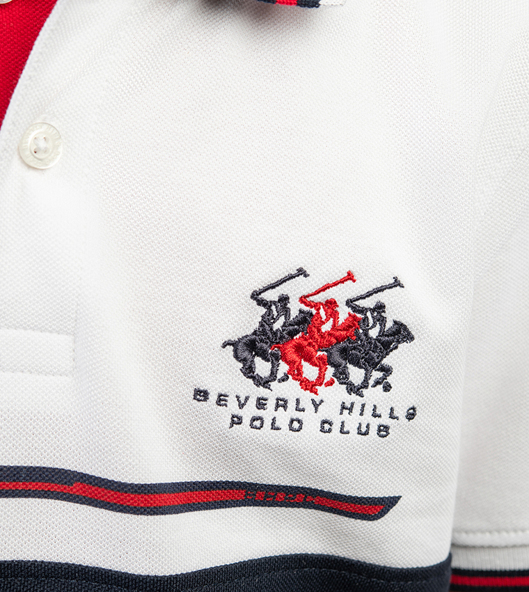 Logo Embroidered Short Sleeve Polo T-Shirt