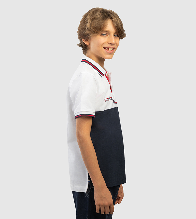 Logo Embroidered Short Sleeve Polo T-Shirt