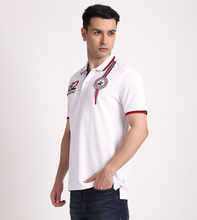 Logo Embroidered Short Sleeves Polo T-Shirt