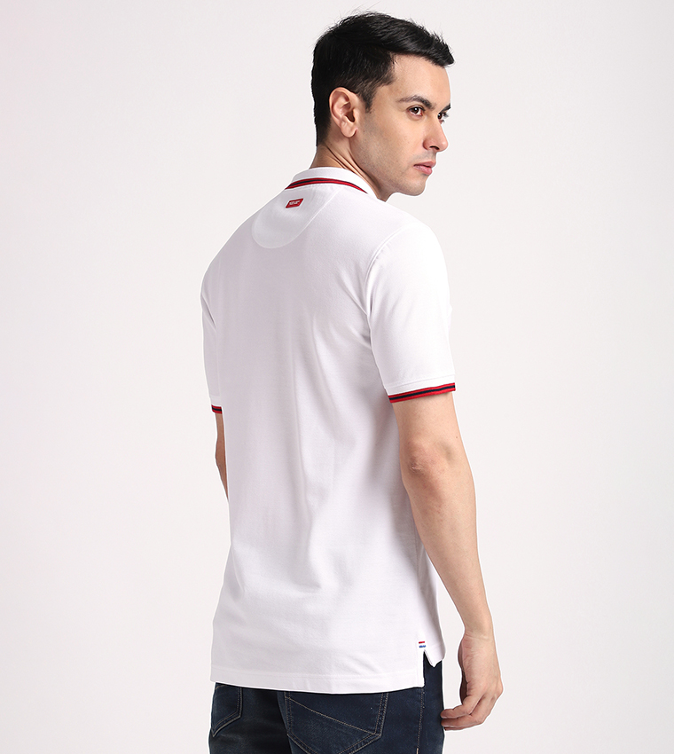 Logo Embroidered Short Sleeves Polo T-Shirt