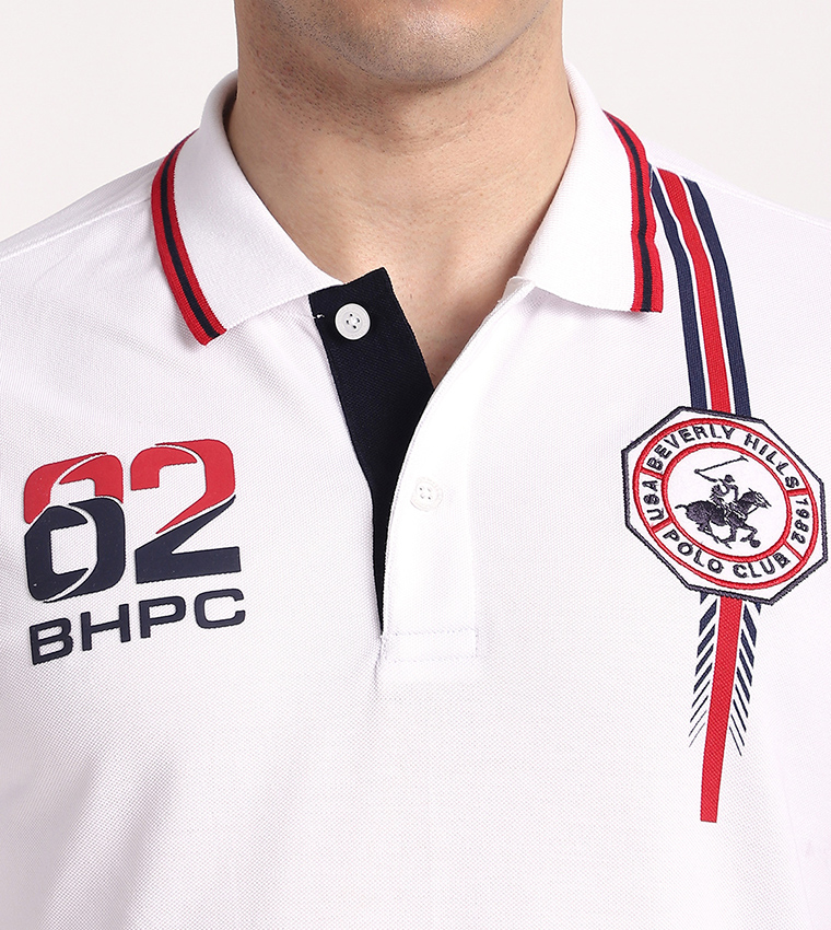 Logo Embroidered Short Sleeves Polo T-Shirt