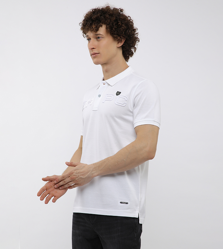 Logo Embroidered Short Sleeves Polo T-Shirt