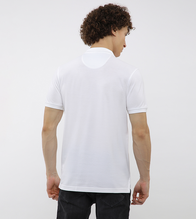 Logo Embroidered Short Sleeves Polo T-Shirt