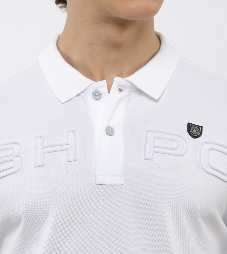 Logo Embroidered Short Sleeves Polo T-Shirt