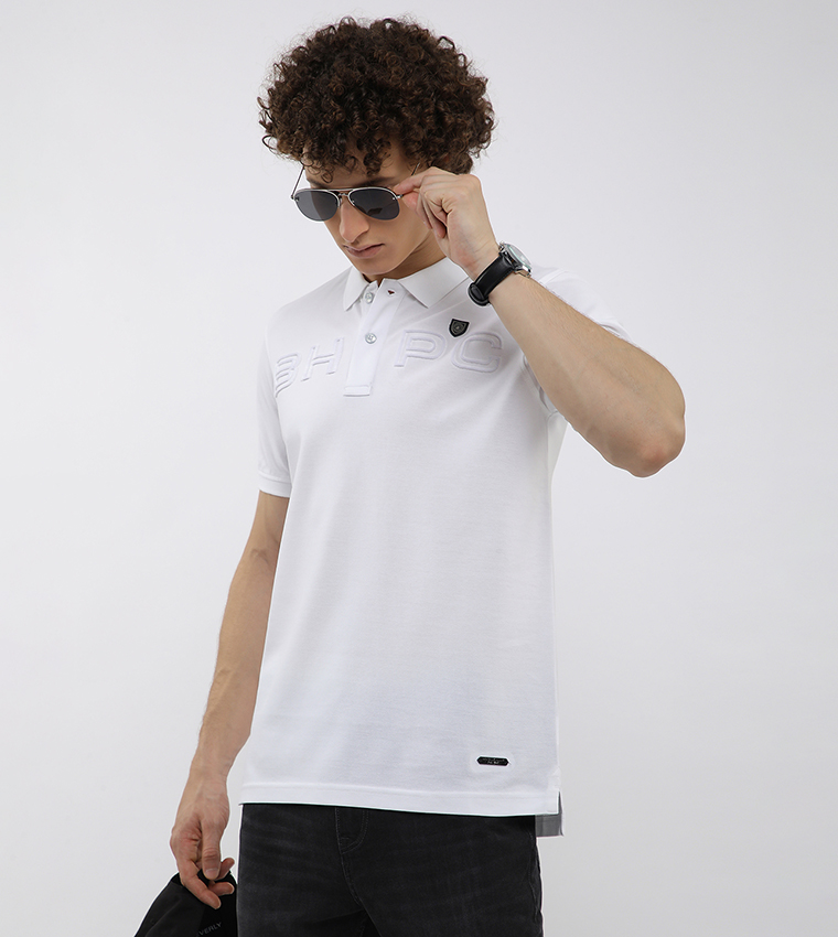 Logo Embroidered Short Sleeves Polo T-Shirt