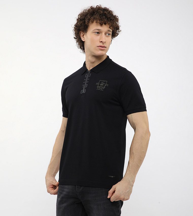 Logo Printed Short Sleeves Polo T-Shirt