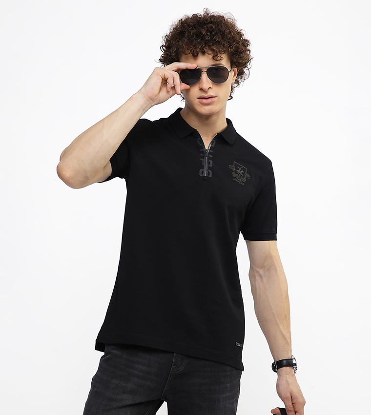 Logo Printed Short Sleeves Polo T-Shirt