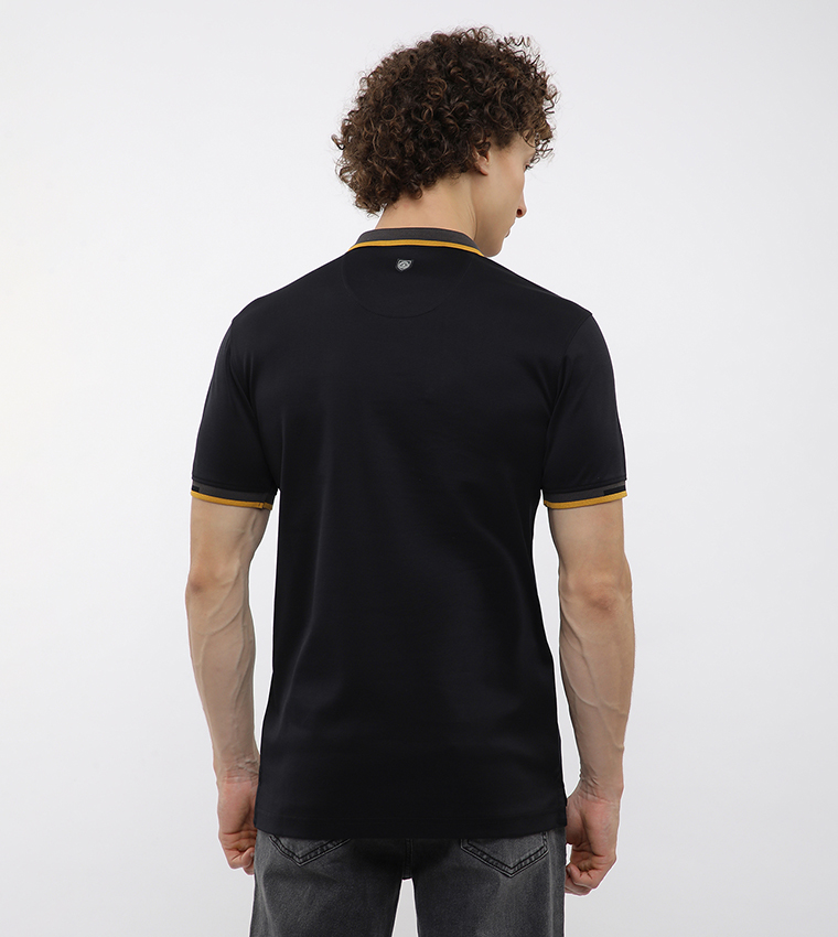 Logo Embossed Short Sleeves Polo T-Shirt