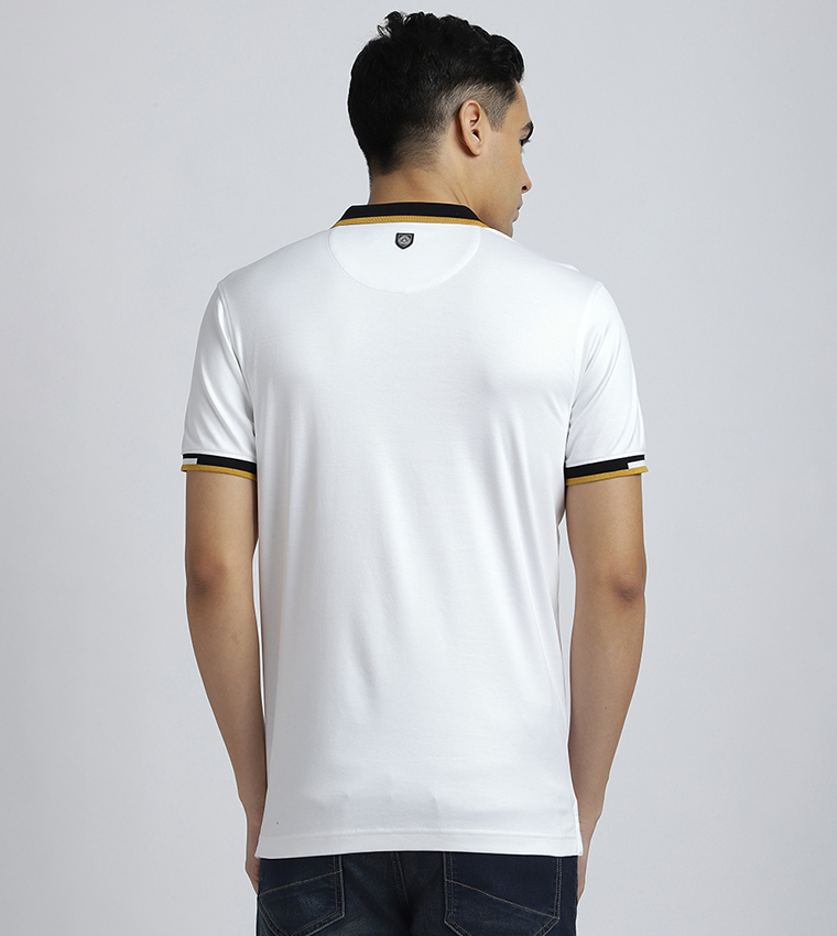 Logo Embossed Short Sleeves Polo T-Shirt