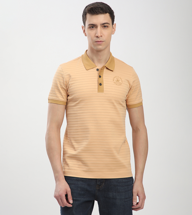 Logo Embroidered Short Sleeves Polo T-Shirt