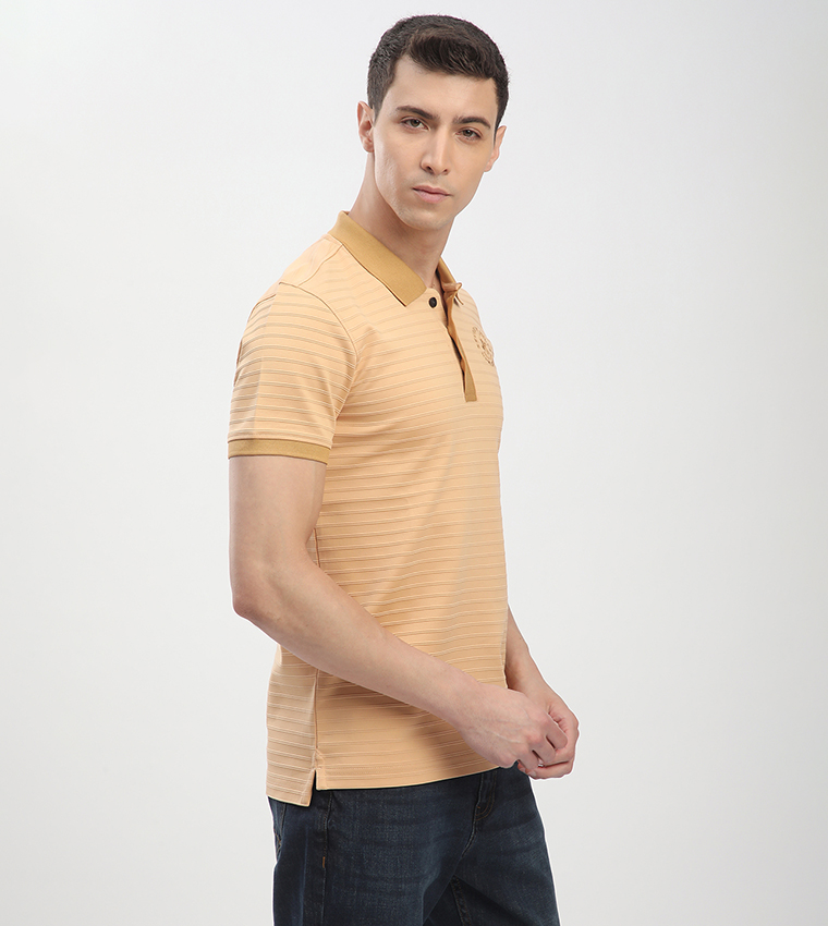 Logo Embroidered Short Sleeves Polo T-Shirt