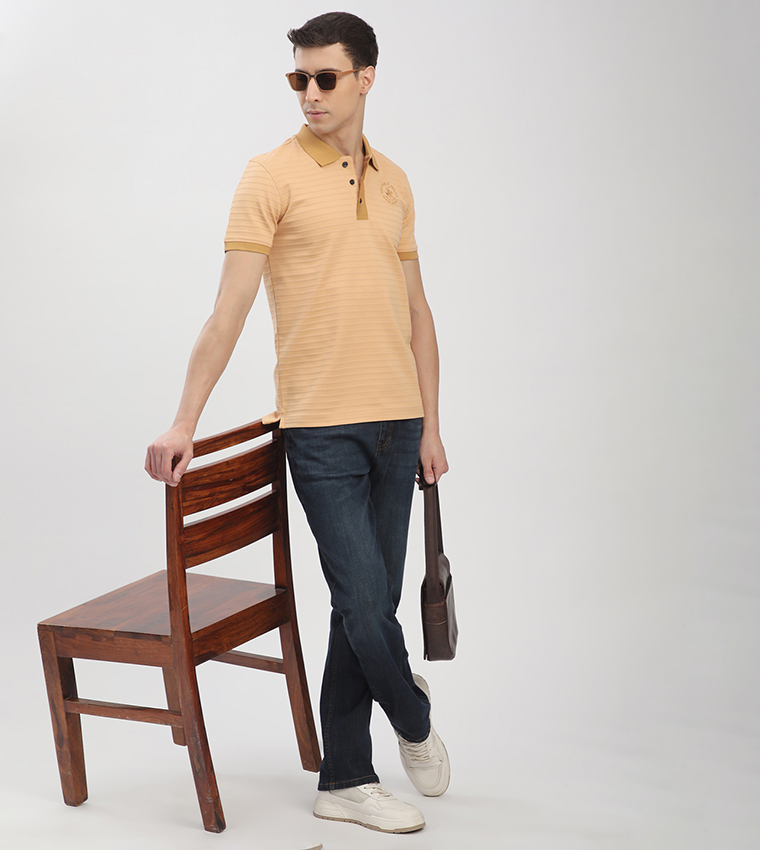 Logo Embroidered Short Sleeves Polo T-Shirt