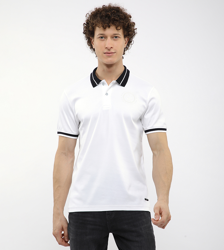 Logo Printed Short Sleeves Polo T-Shirt
