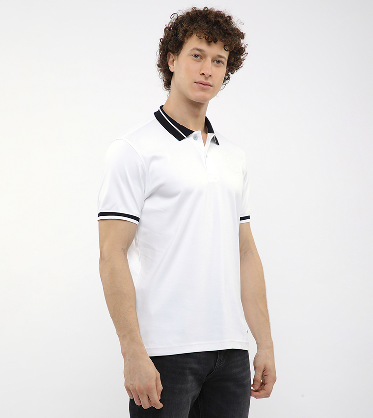 Logo Printed Short Sleeves Polo T-Shirt