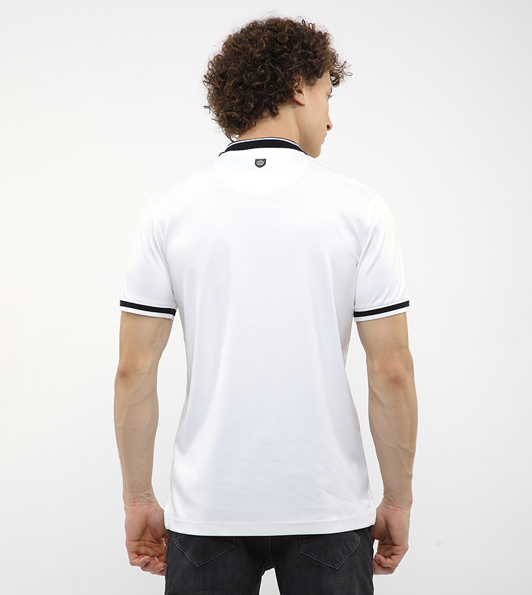 Logo Printed Short Sleeves Polo T-Shirt