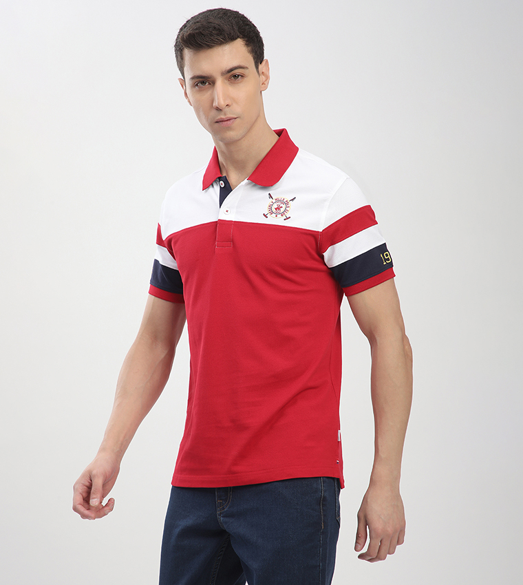 Logo Embroidered Short Sleeves Polo T-Shirt