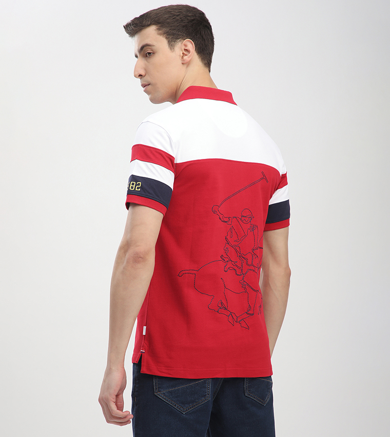 Logo Embroidered Short Sleeves Polo T-Shirt