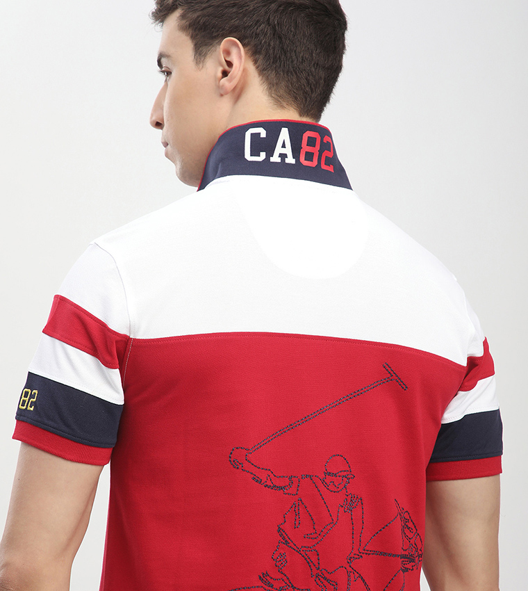 Logo Embroidered Short Sleeves Polo T-Shirt