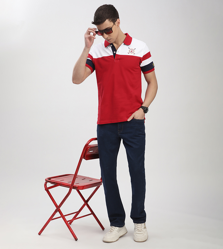 Logo Embroidered Short Sleeves Polo T-Shirt
