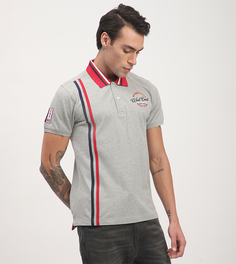 Logo Embroidered Short Sleeves Polo T-Shirt