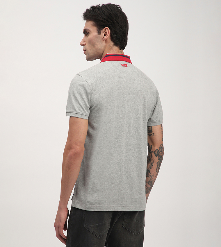 Logo Embroidered Short Sleeves Polo T-Shirt