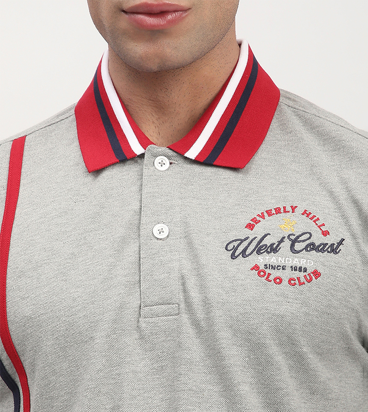 Logo Embroidered Short Sleeves Polo T-Shirt