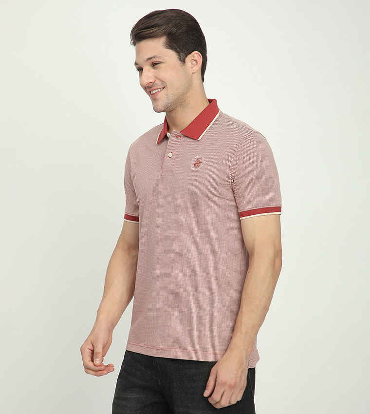 Logo Embroidered Short Sleeves Polo T-Shirt