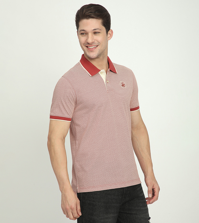 Logo Embroidered Short Sleeves Polo T-Shirt