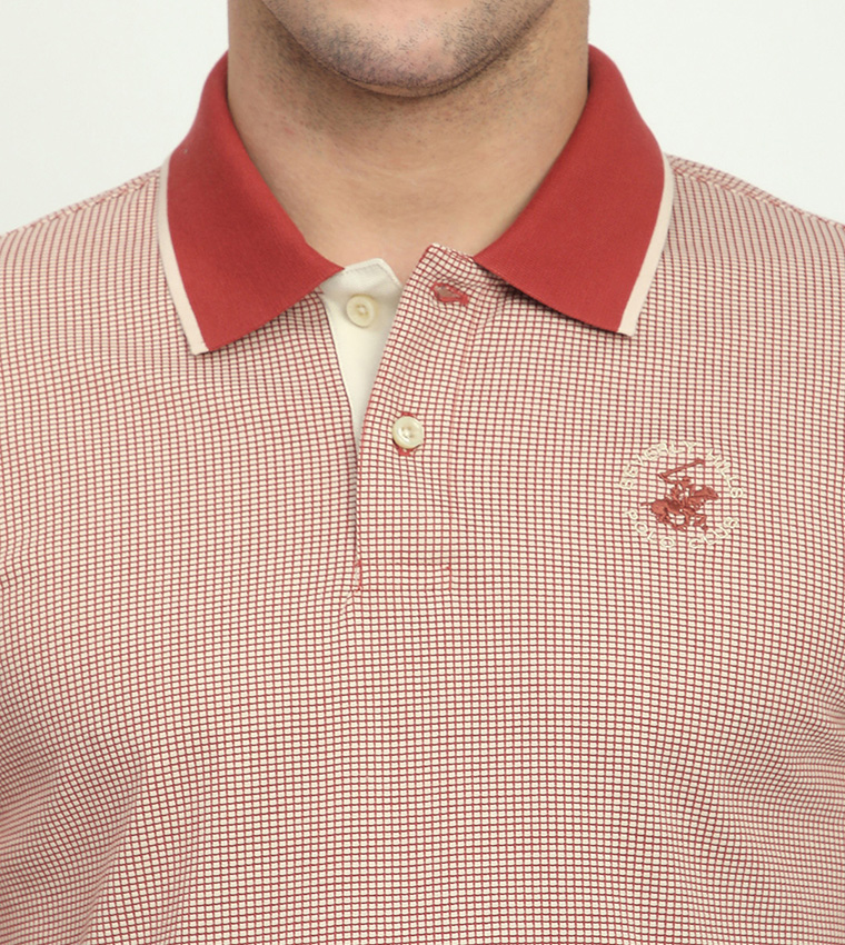 Logo Embroidered Short Sleeves Polo T-Shirt