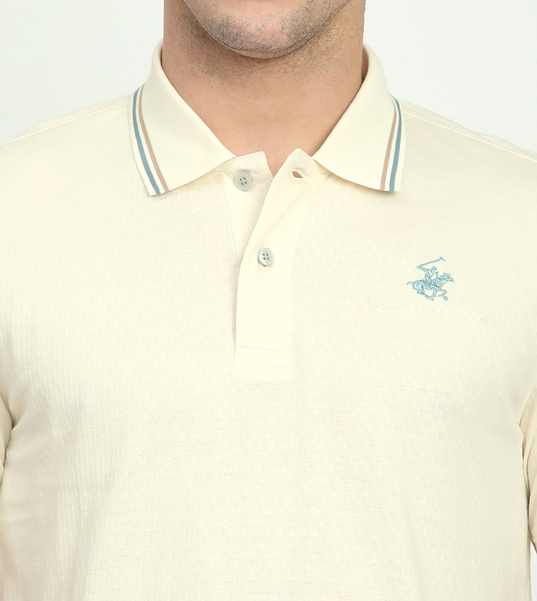 Logo Embroidered Short Sleeves Polo T-Shirt