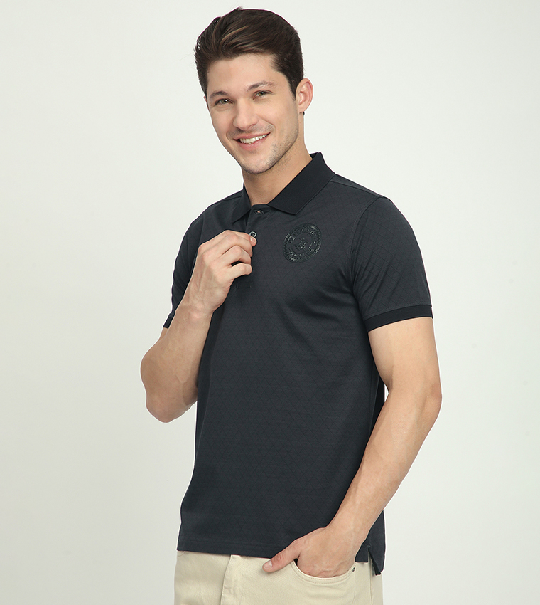 Logo Detail Short Sleeves Polo T-Shirt