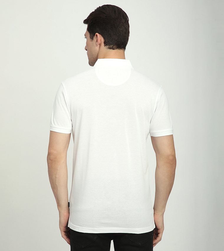Logo Embroidered Short Sleeves Polo T-Shirt