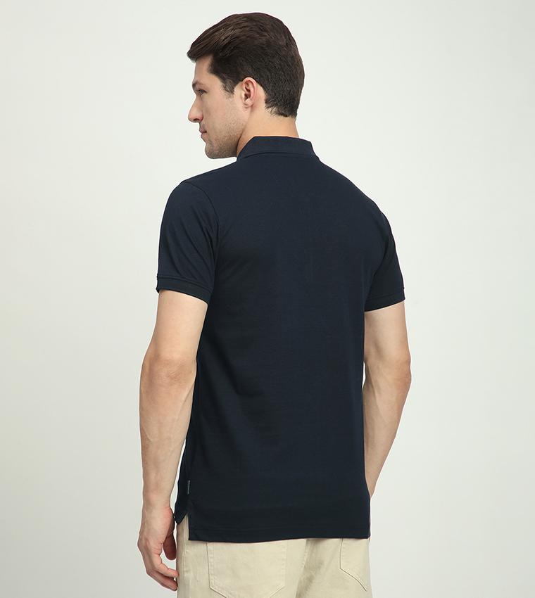 Logo Embroidered Short Sleeves Polo T-Shirt