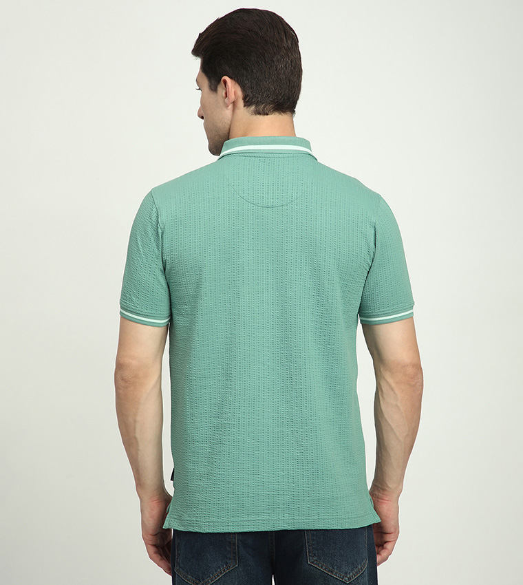 Logo Embroidered Short Sleeves Polo T-Shirt