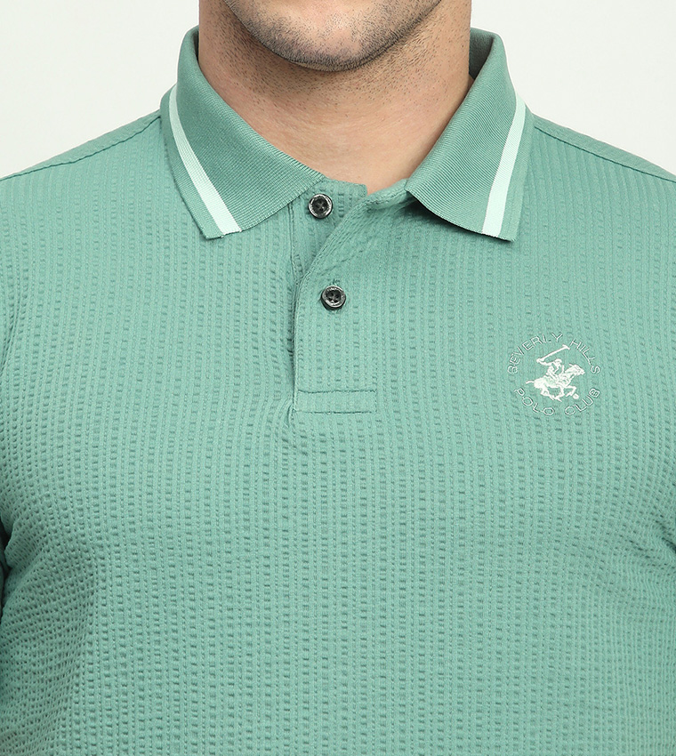 Logo Embroidered Short Sleeves Polo T-Shirt