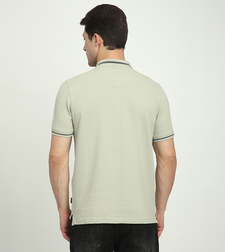 Logo Embroidered Short Sleeves Polo T-Shirt