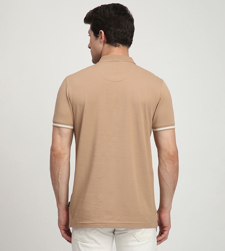 Logo Embroidered Short Sleeves Polo T-Shirt