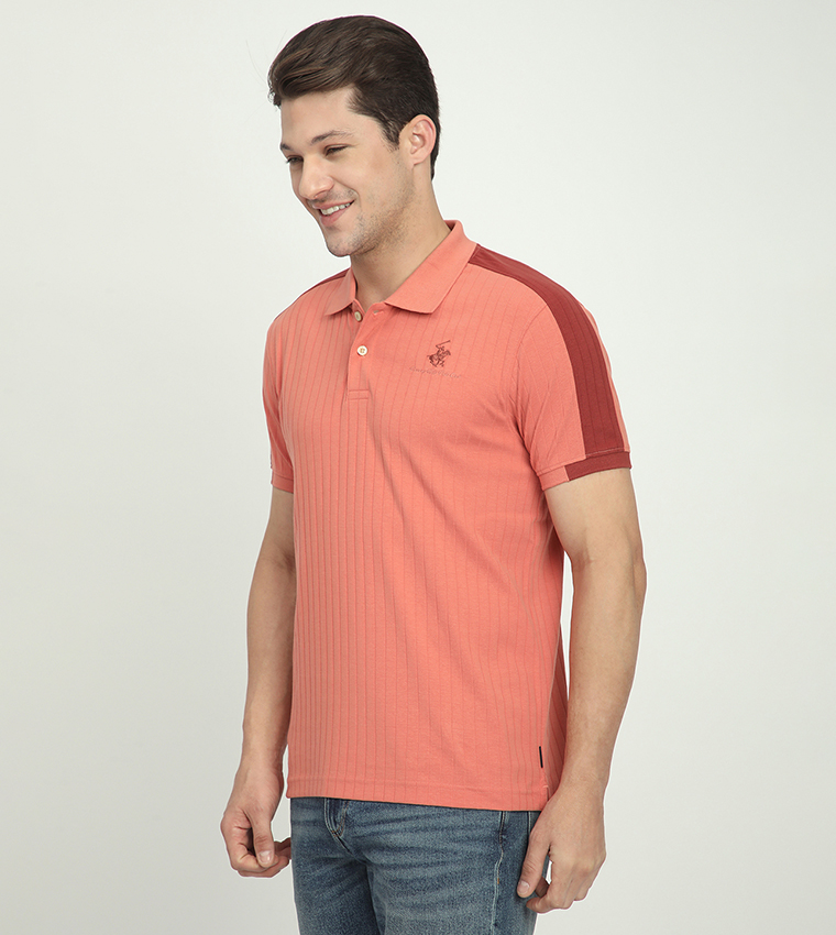 Logo Embroidered Short Sleeves Polo T-Shirt
