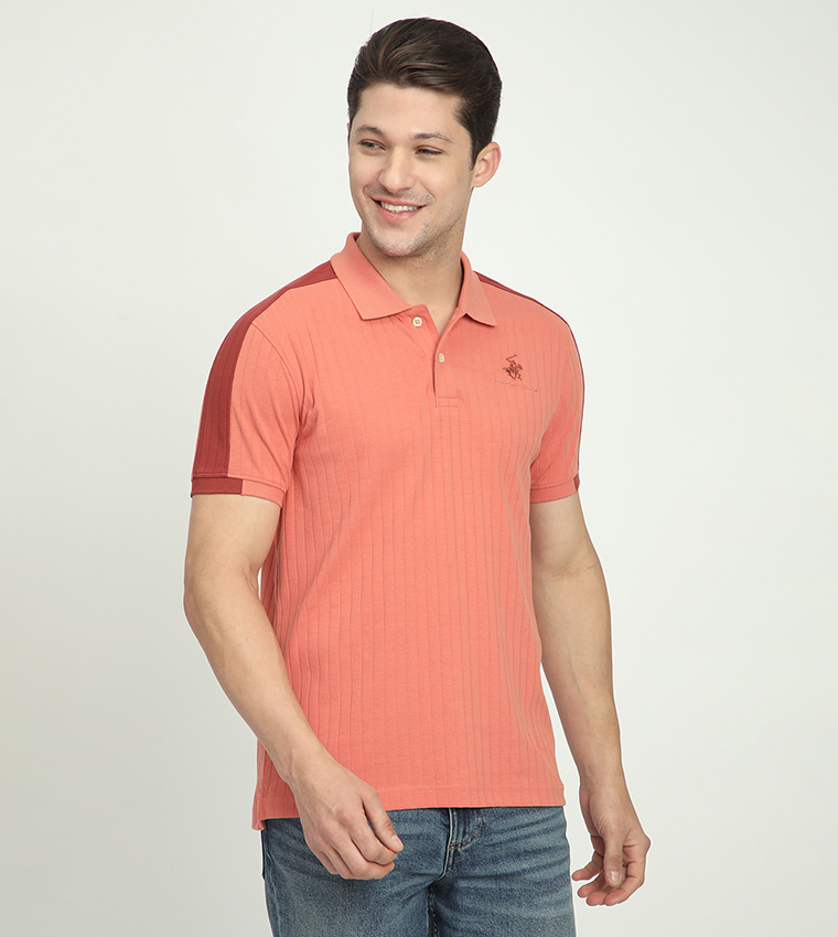 Logo Embroidered Short Sleeves Polo T-Shirt
