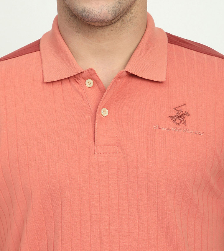 Logo Embroidered Short Sleeves Polo T-Shirt