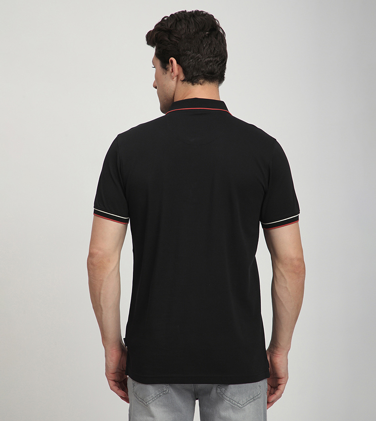 Logo Embroidered Short Sleeves Polo T-Shirt