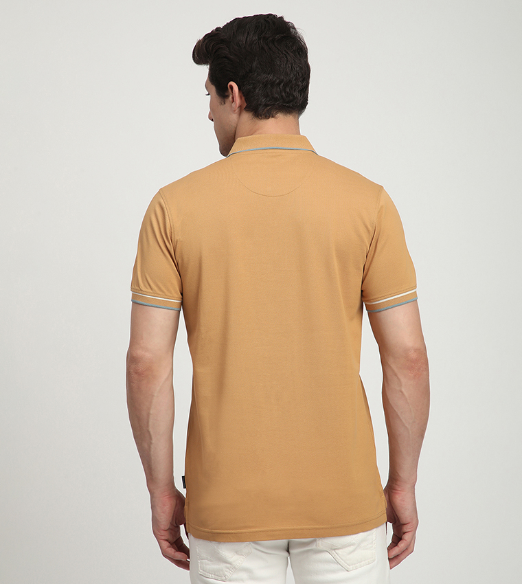 Logo Embroidered Short Sleeves Polo T-Shirt