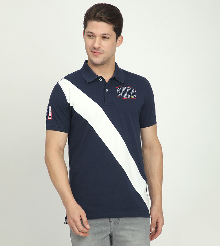 Logo Embroidered Short Sleeves Polo T-Shirt