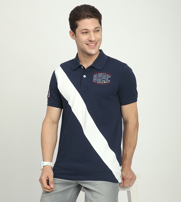 Logo Embroidered Short Sleeves Polo T-Shirt