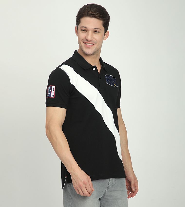Logo Embroidered Short Sleeves Polo T-Shirt
