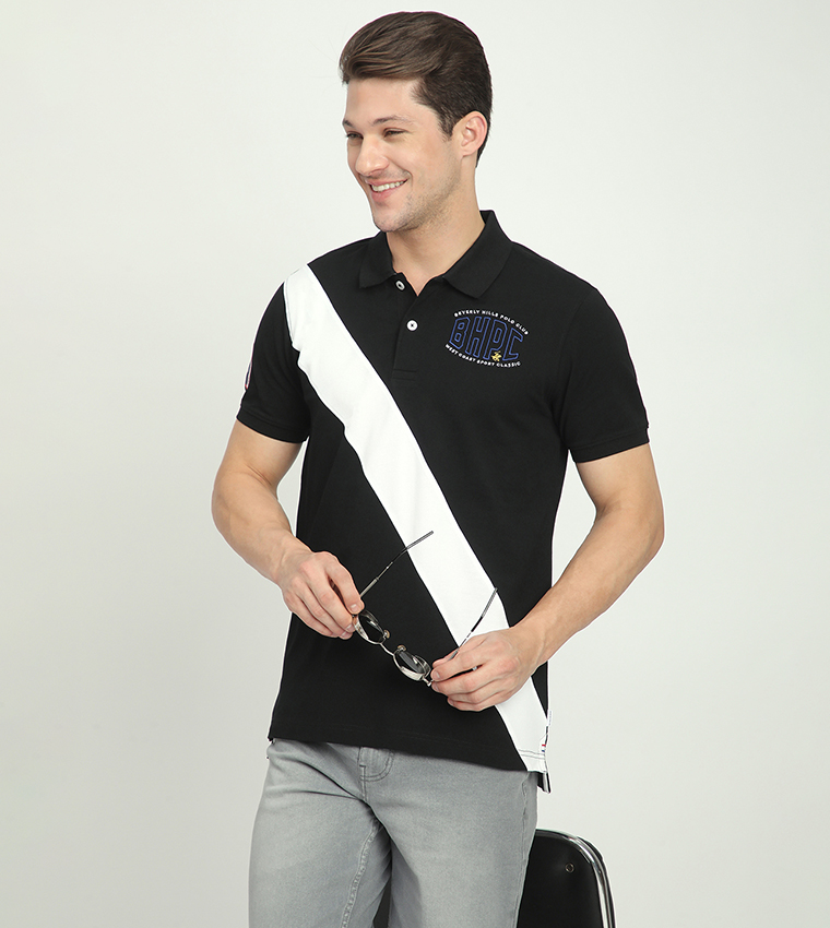 Logo Embroidered Short Sleeves Polo T-Shirt