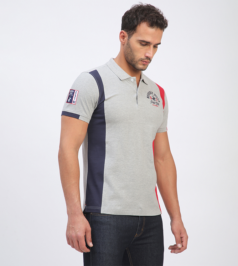 Logo Embroidered Short Sleeves Polo T-Shirt