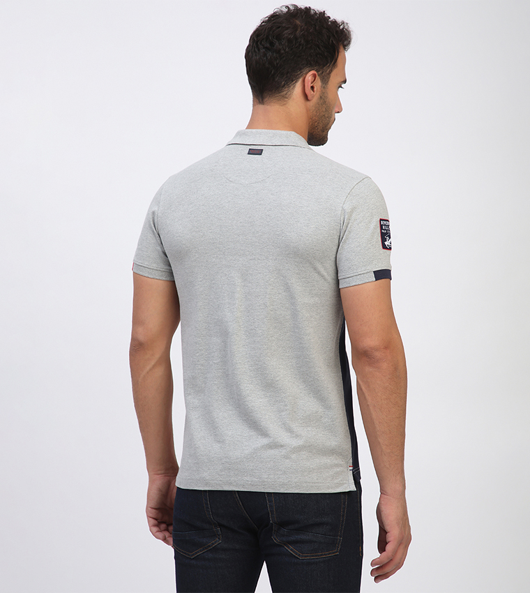 Logo Embroidered Short Sleeves Polo T-Shirt
