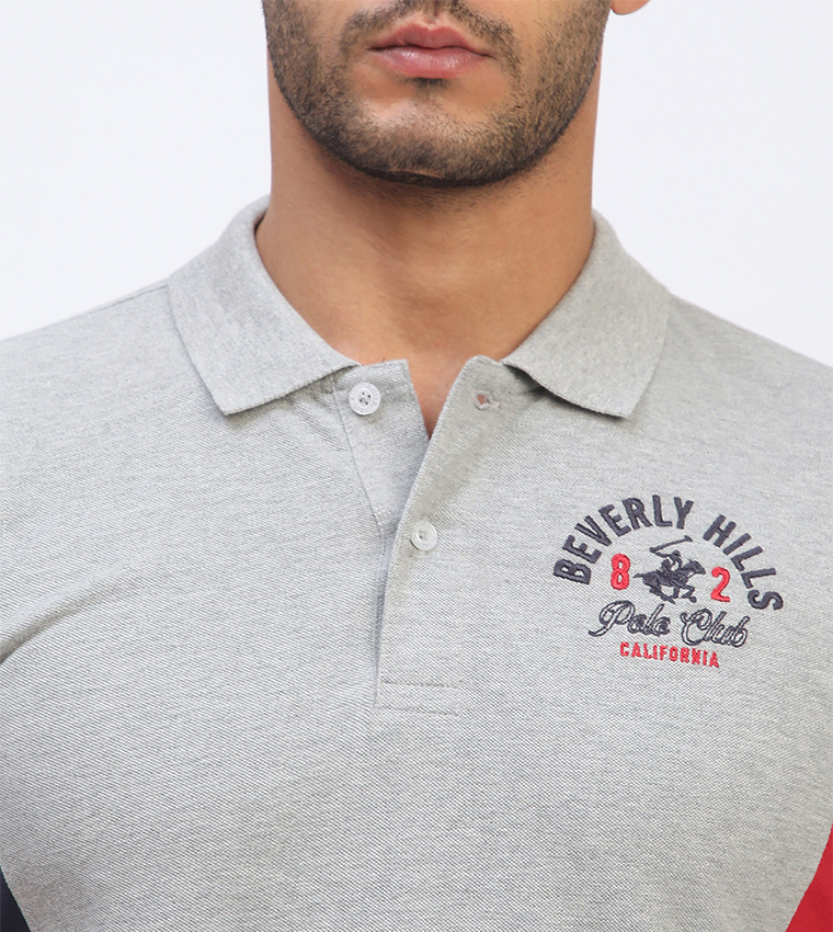 Logo Embroidered Short Sleeves Polo T-Shirt
