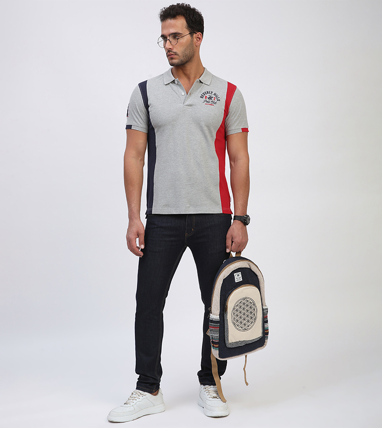Logo Embroidered Short Sleeves Polo T-Shirt